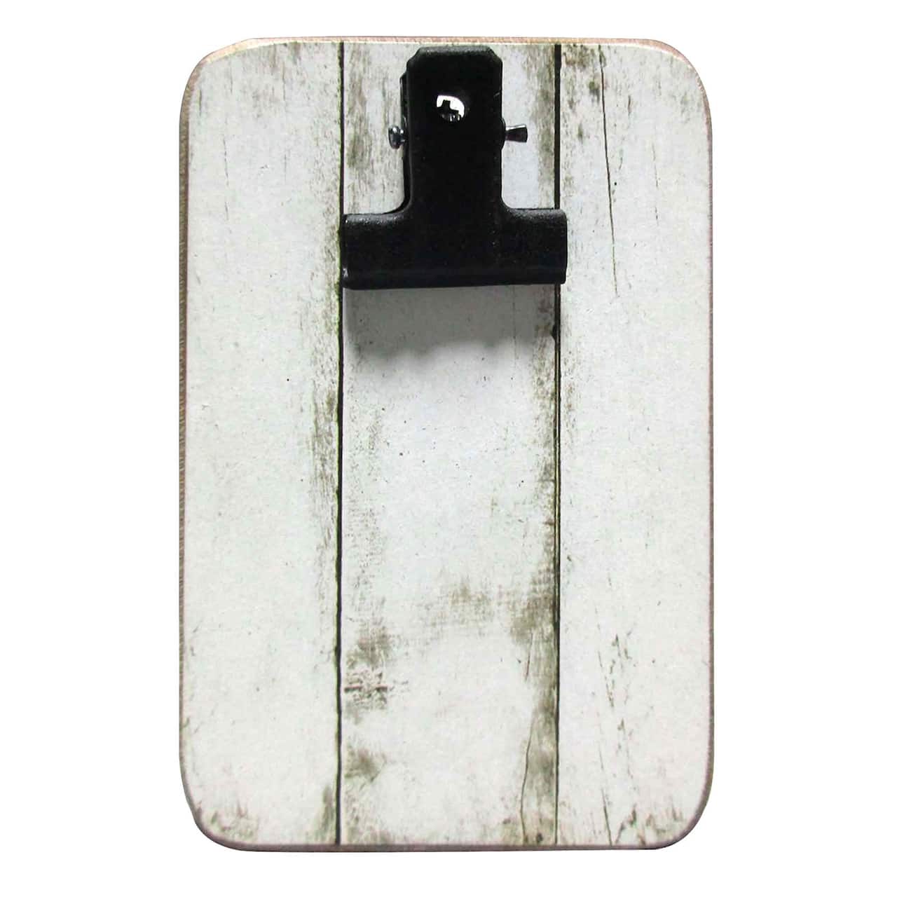 White Distressed Mini Clip Frame by Studio Décor®